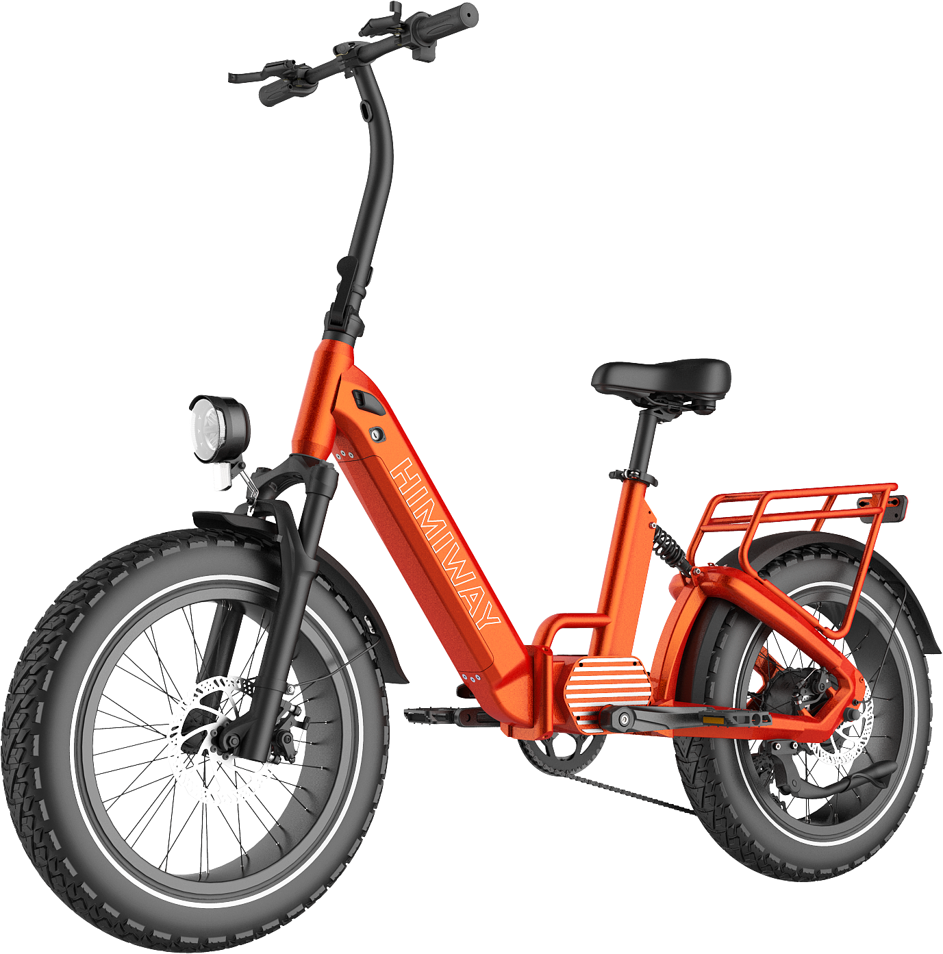 Folding bike，Fat tire fat，eBIKE，Electric bicycle，soft tail shock absorption，