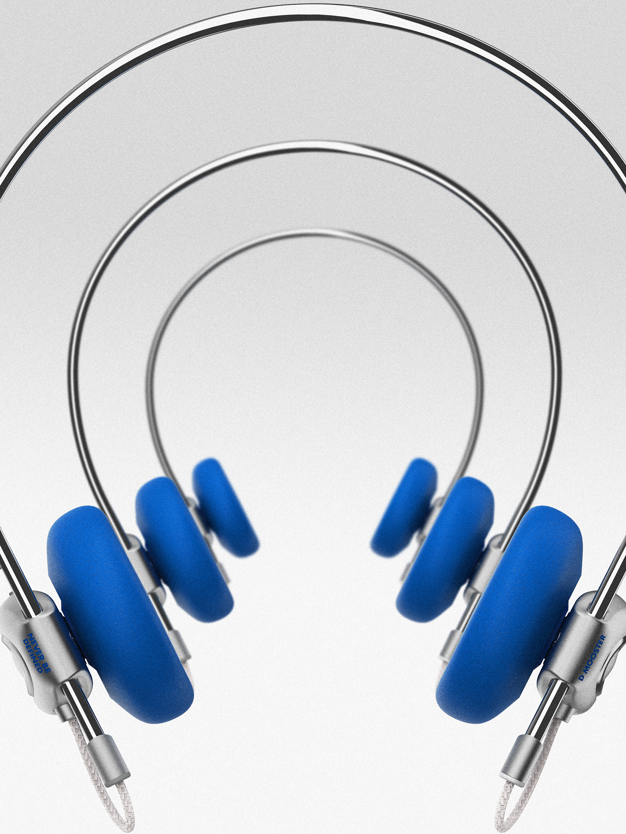 Big Monster，dmooster，Vintage headset，Bluetooth headset，headset，y2k，Render，industrial design，