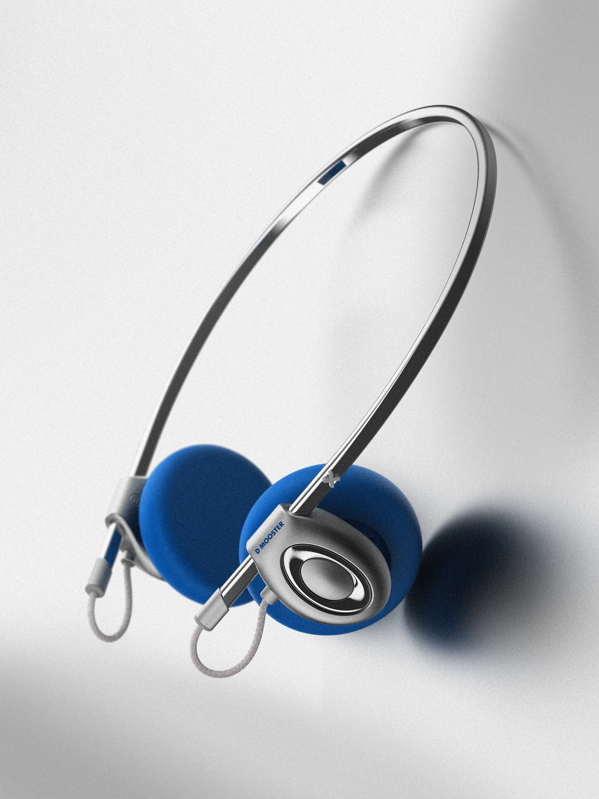 Big Monster，dmooster，Vintage headset，Bluetooth headset，headset，y2k，Render，industrial design，