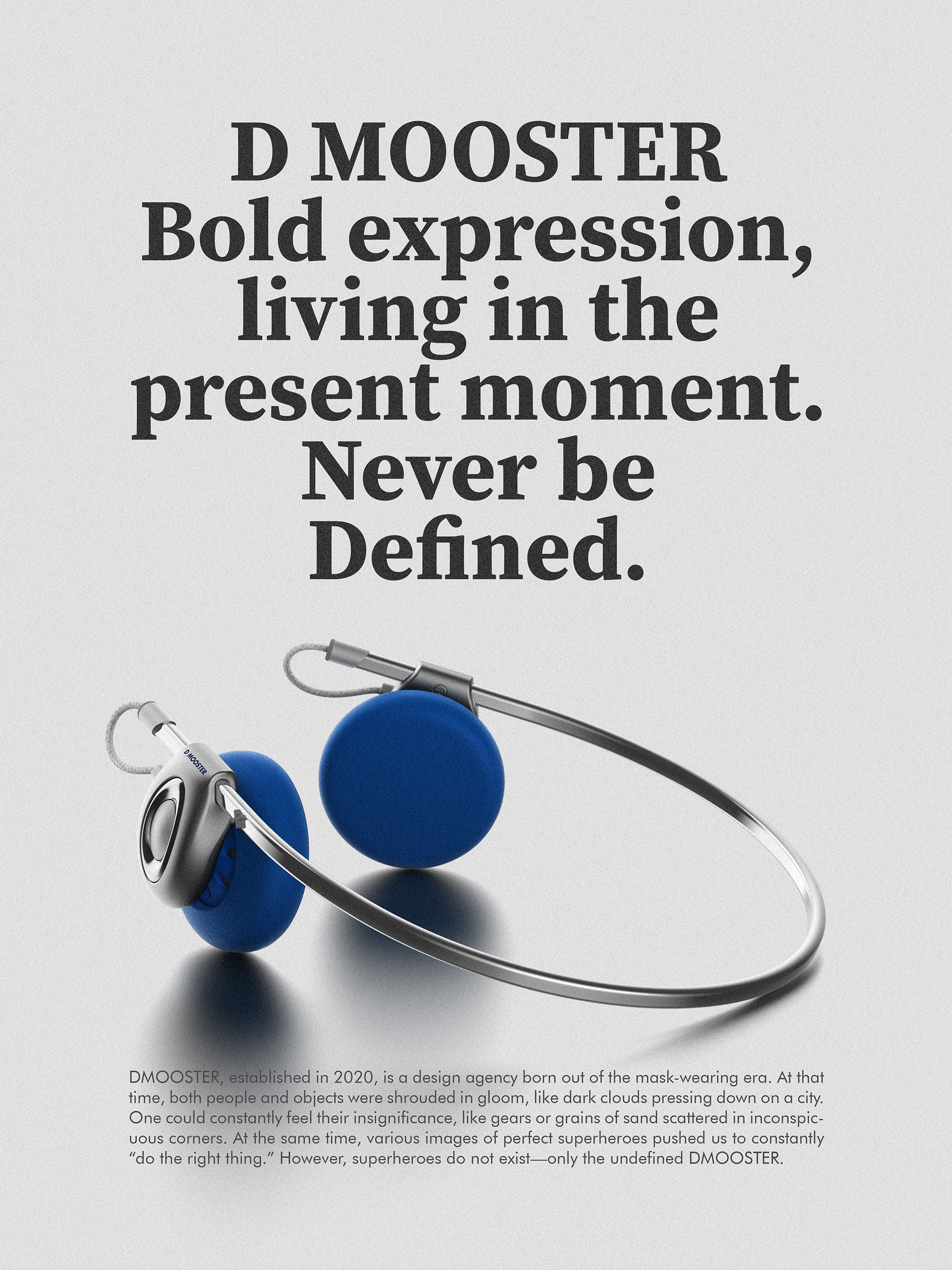 Big Monster，dmooster，Vintage headset，Bluetooth headset，headset，y2k，Render，industrial design，