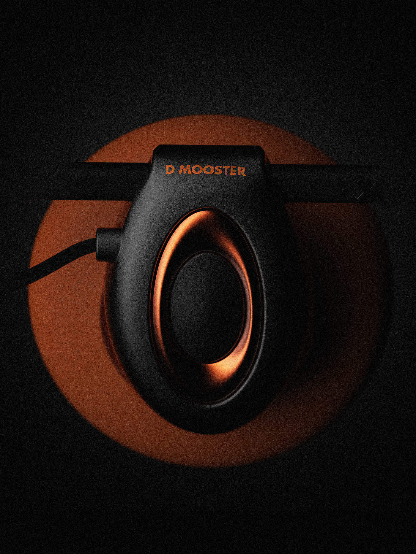 Big Monster，dmooster，Vintage headset，Bluetooth headset，headset，y2k，Render，industrial design，