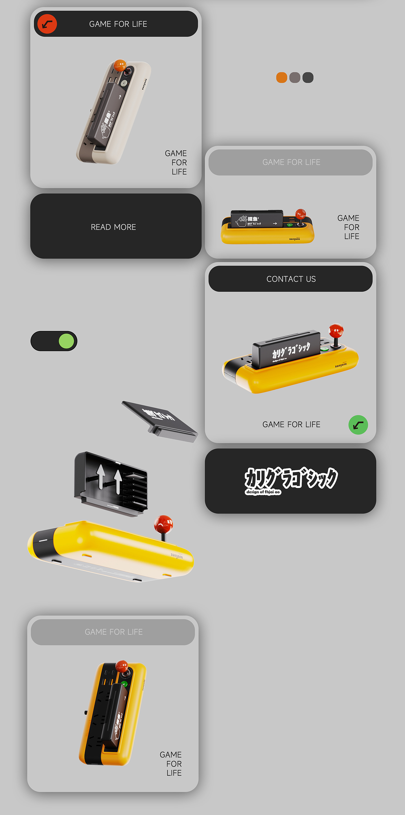 Row and insert，Retro Arcade，recreational machines，Tide play，Meow White，BAI Design Lab，Layout design，Brand design，