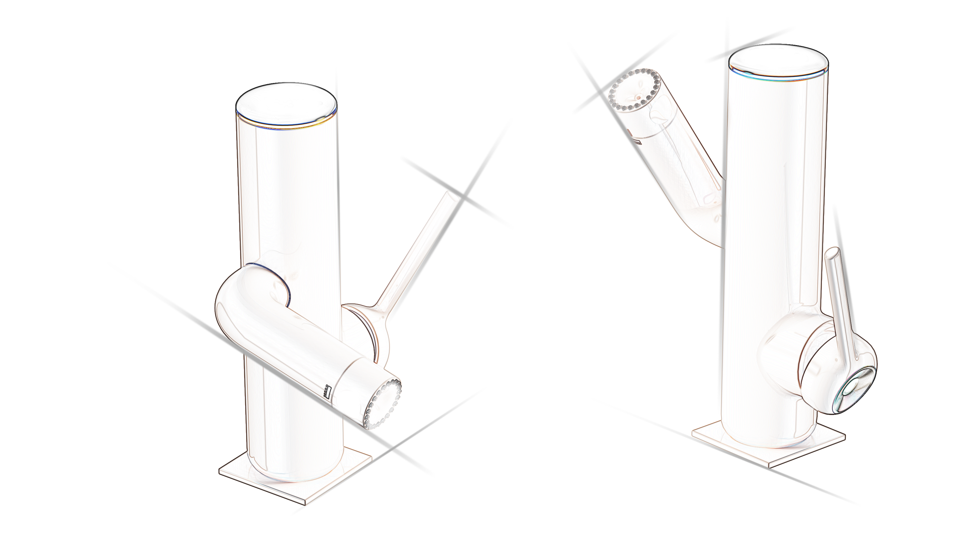 # Cactus basin faucet，#Product design，# Sanitary Ware，# Multi-function basin faucet，# This design has something，# Design without borders，# Bathroom Design，# Design，