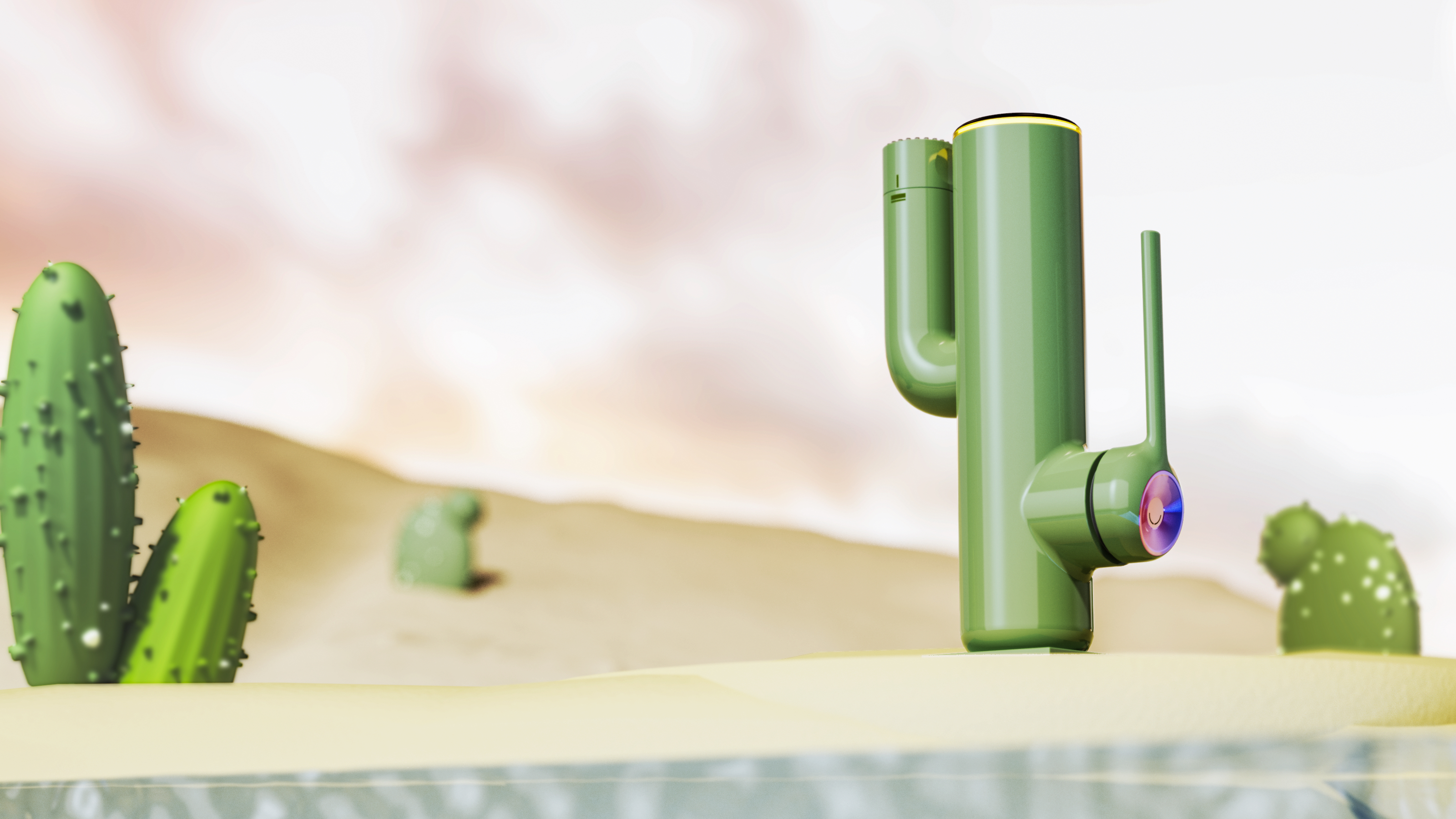 # Cactus basin faucet，#Product design，# Sanitary Ware，# Multi-function basin faucet，# This design has something，# Design without borders，# Bathroom Design，# Design，