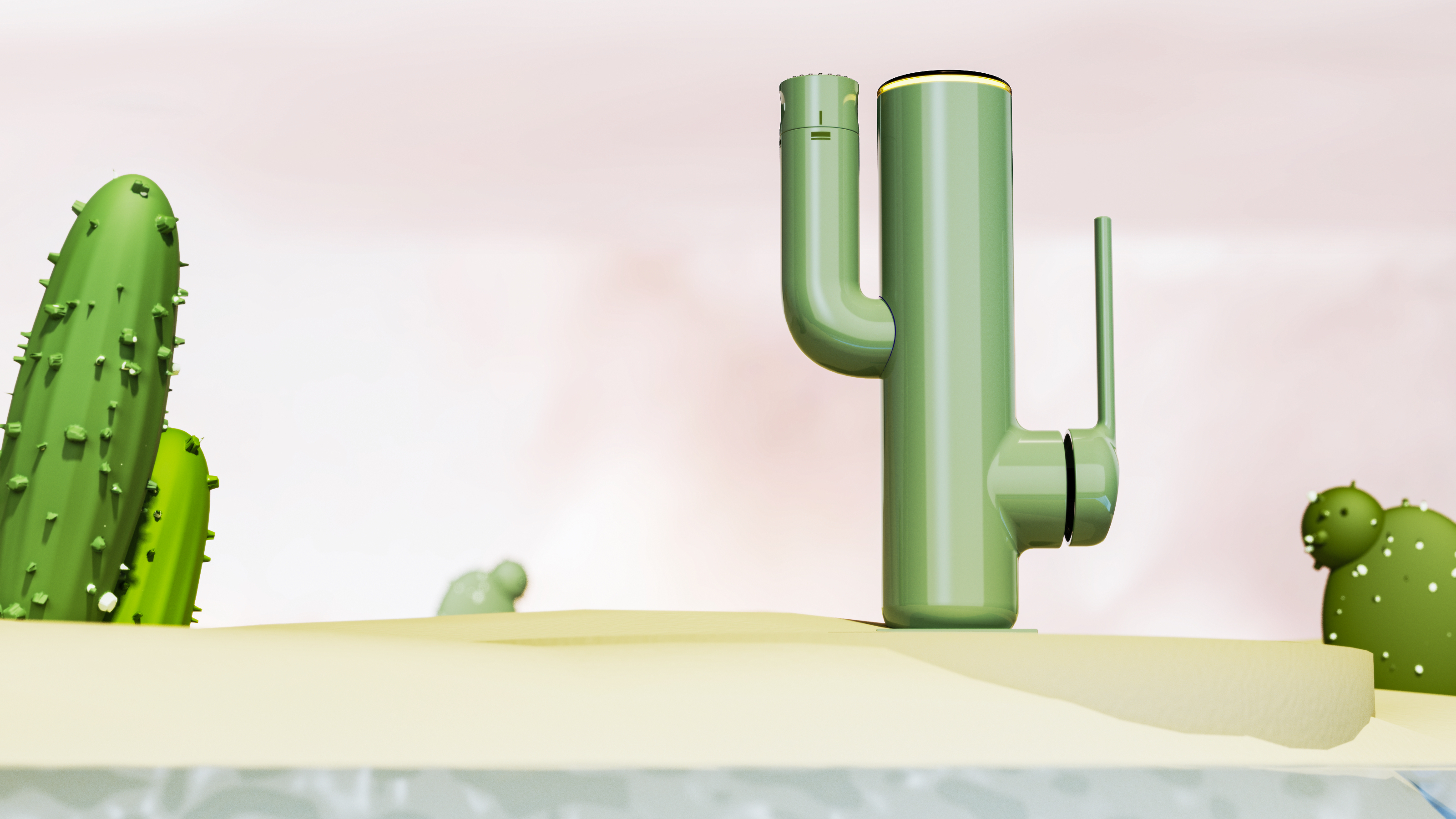 # Cactus basin faucet，#Product design，# Sanitary Ware，# Multi-function basin faucet，# This design has something，# Design without borders，# Bathroom Design，# Design，