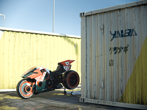 kusanagi，motorcycle，cross-country，CYBERPUNK，Yaiba Kusanagi，kusanagi，motorcycle，cross-country，CYBERPUNK，
