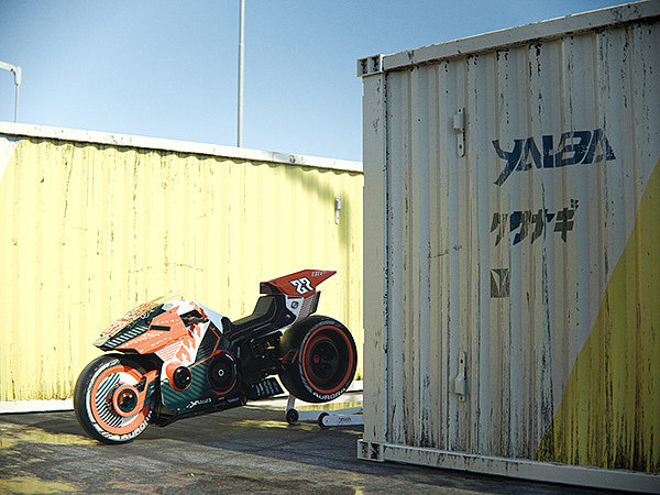 kusanagi，motorcycle，cross-country，CYBERPUNK，Yaiba Kusanagi，kusanagi，motorcycle，cross-country，CYBERPUNK，