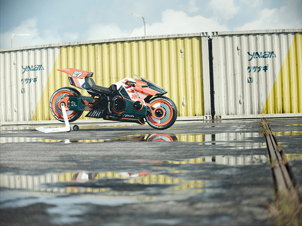 kusanagi，motorcycle，cross-country，CYBERPUNK，Yaiba Kusanagi，kusanagi，motorcycle，cross-country，CYBERPUNK，