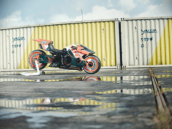 kusanagi，motorcycle，cross-country，CYBERPUNK，Yaiba Kusanagi，kusanagi，motorcycle，cross-country，CYBERPUNK，
