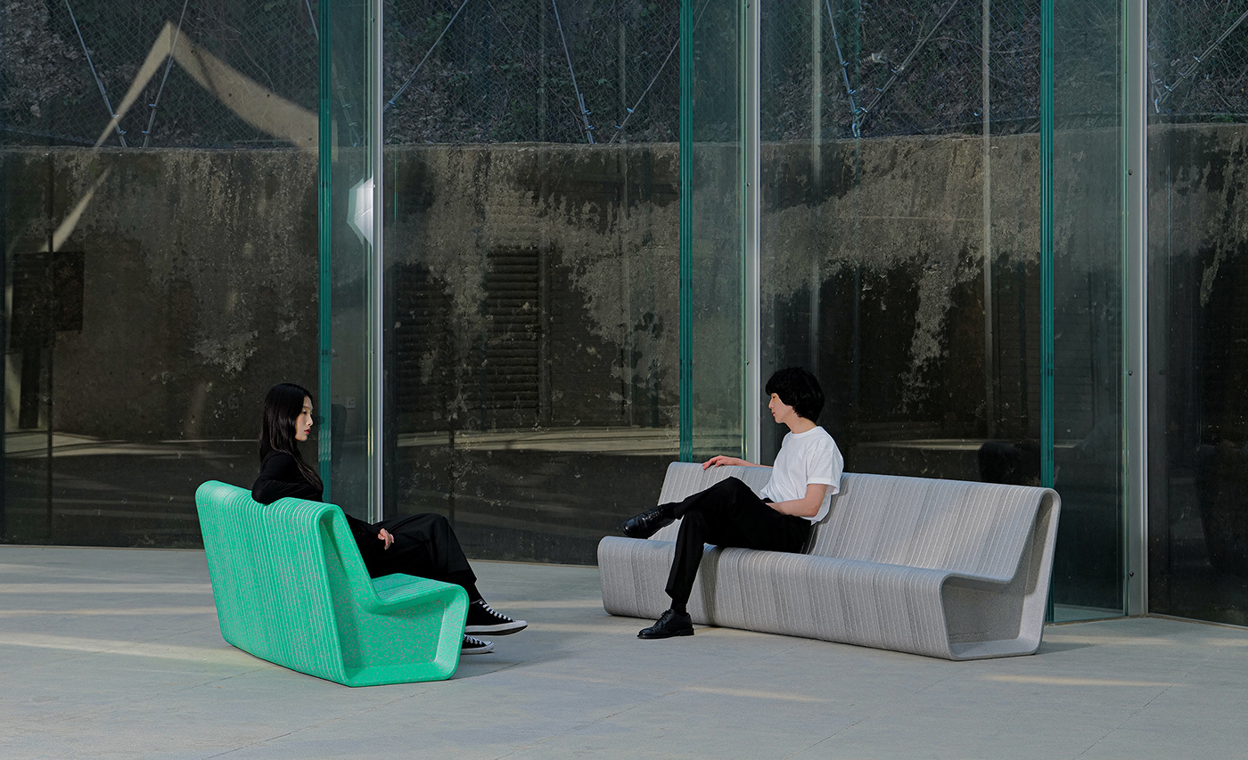 Form&Foam，EPP material，Recyclable，Public seat，Environmental protection materials，