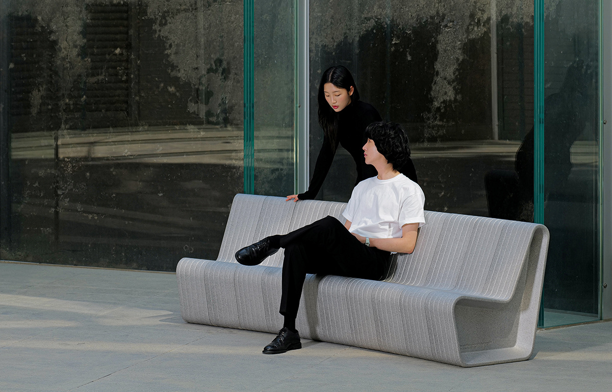 Form&Foam，EPP material，Recyclable，Public seat，Environmental protection materials，