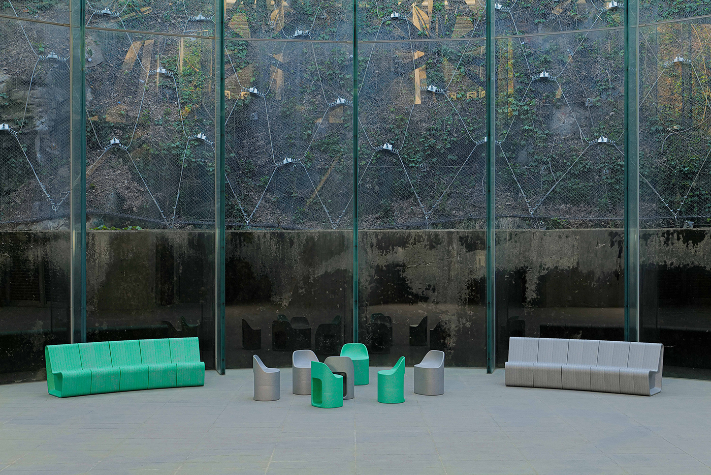 Form&Foam，EPP material，Recyclable，Public seat，Environmental protection materials，