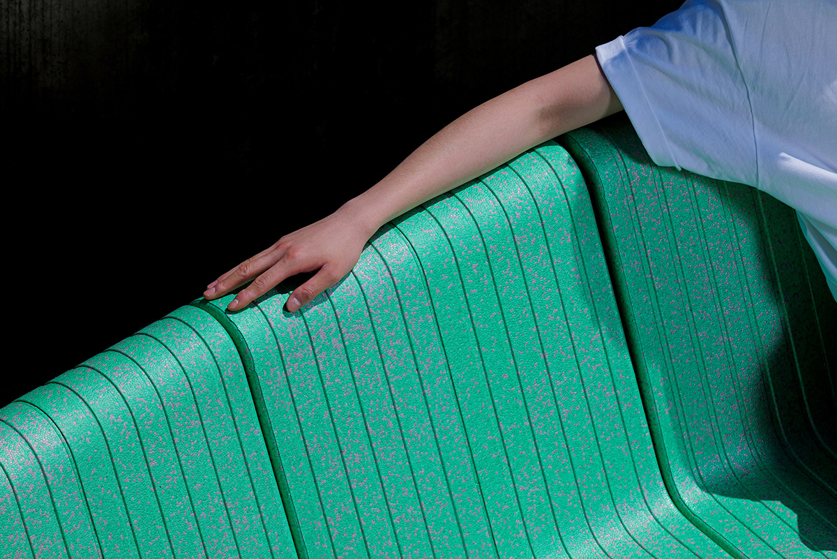 Form&Foam，EPP material，Recyclable，Public seat，Environmental protection materials，