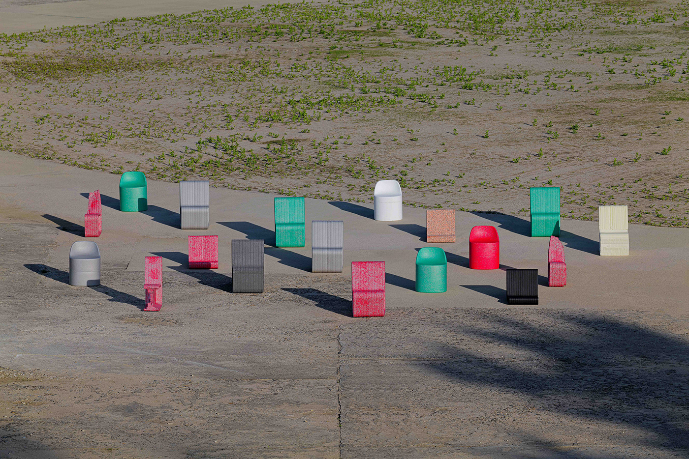 Form&Foam，EPP material，Recyclable，Public seat，Environmental protection materials，