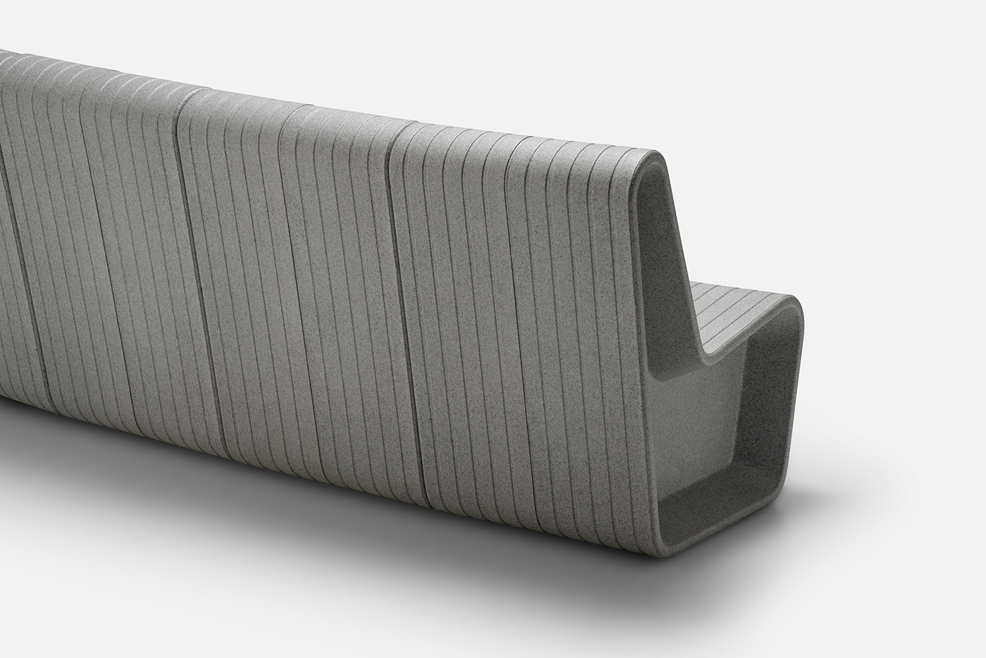Form&Foam，EPP material，Recyclable，Public seat，Environmental protection materials，