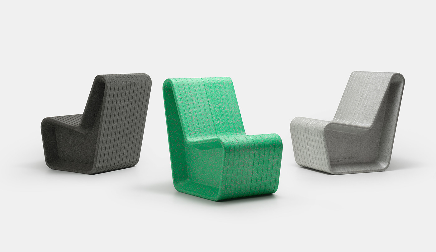 Form&Foam，EPP material，Recyclable，Public seat，Environmental protection materials，