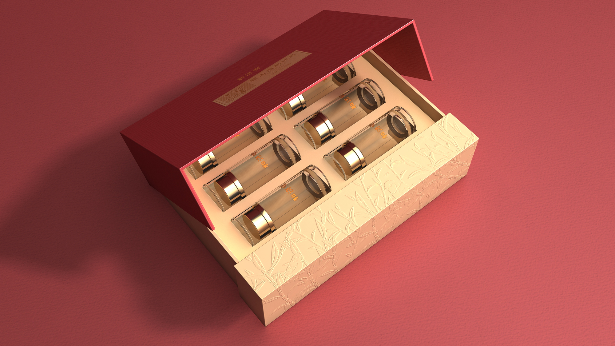 Dendrobium huoshanense maple bucket packaging design，Dendrobium maple bucket gift box packaging design，Packaging Design of Dendrobium officinale，