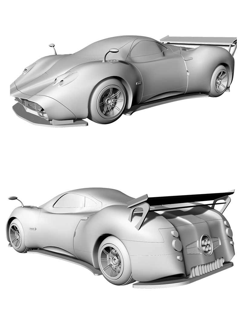 Automobile modeling，industrial design，product design，rhino，rhinoceros，keyshot，3dmax，pagani ，