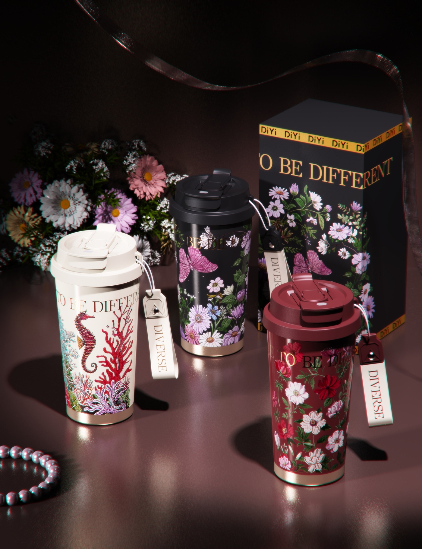 Water cup，coffee cup，keyshot，Render，