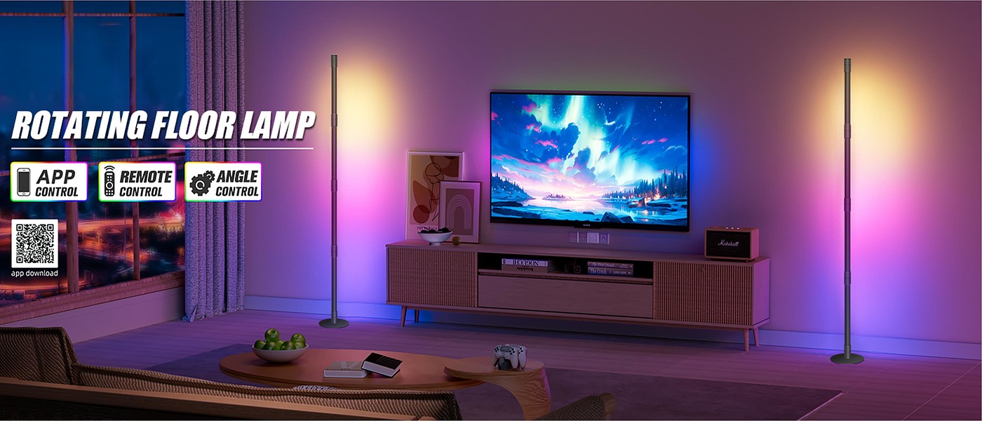 GVVOO HOME:DIY bluetooth floor lamp，Floor lamp，Atmosphere lamp，