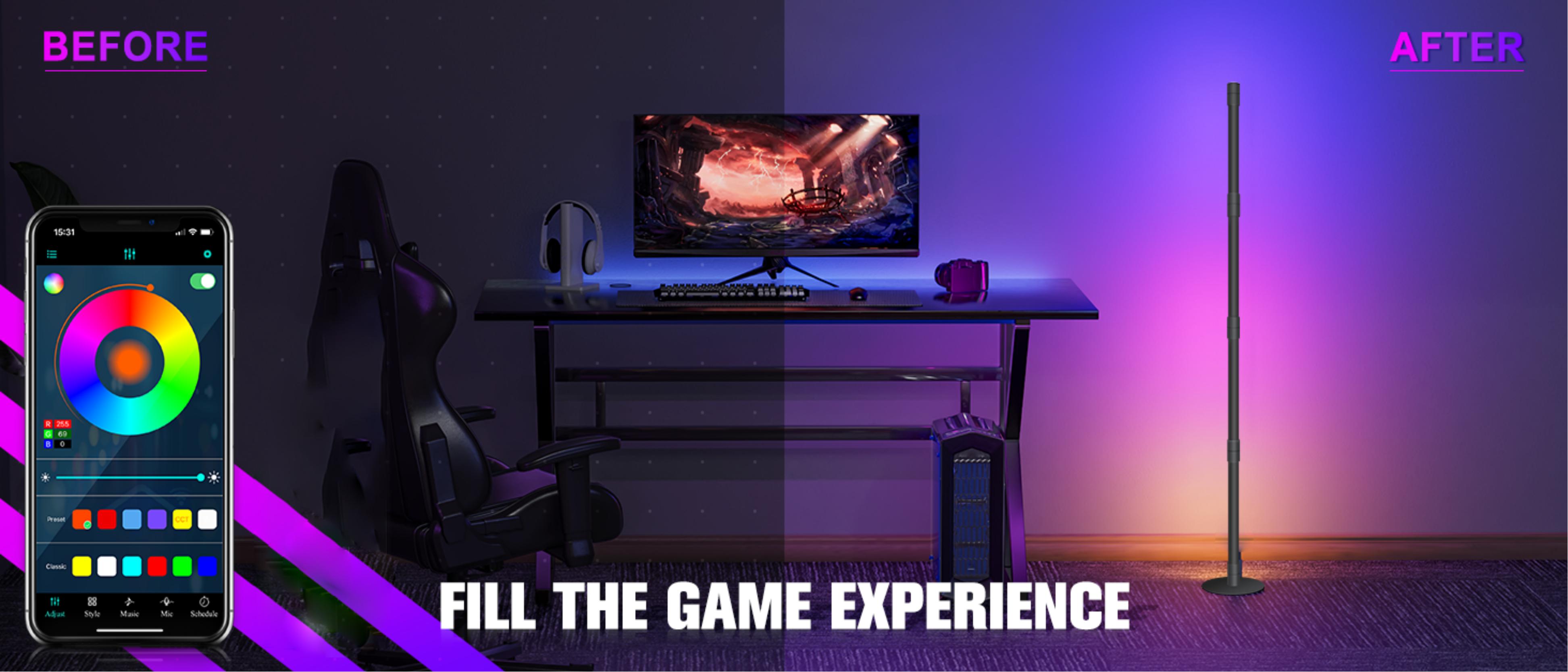 GVVOO HOME:DIY bluetooth floor lamp，Floor lamp，Atmosphere lamp，