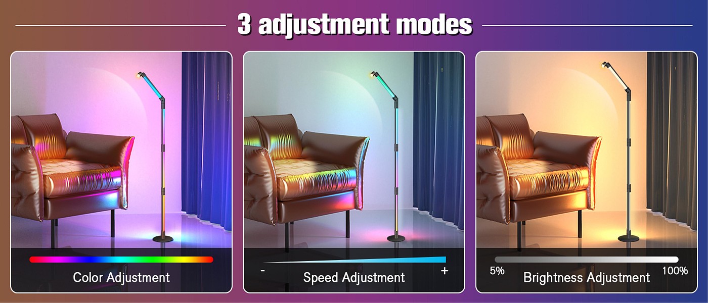 GVVOO HOME:DIY bluetooth floor lamp，Floor lamp，Atmosphere lamp，