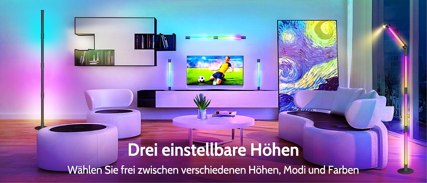 GVVOO HOME:DIY bluetooth floor lamp，Floor lamp，Atmosphere lamp，
