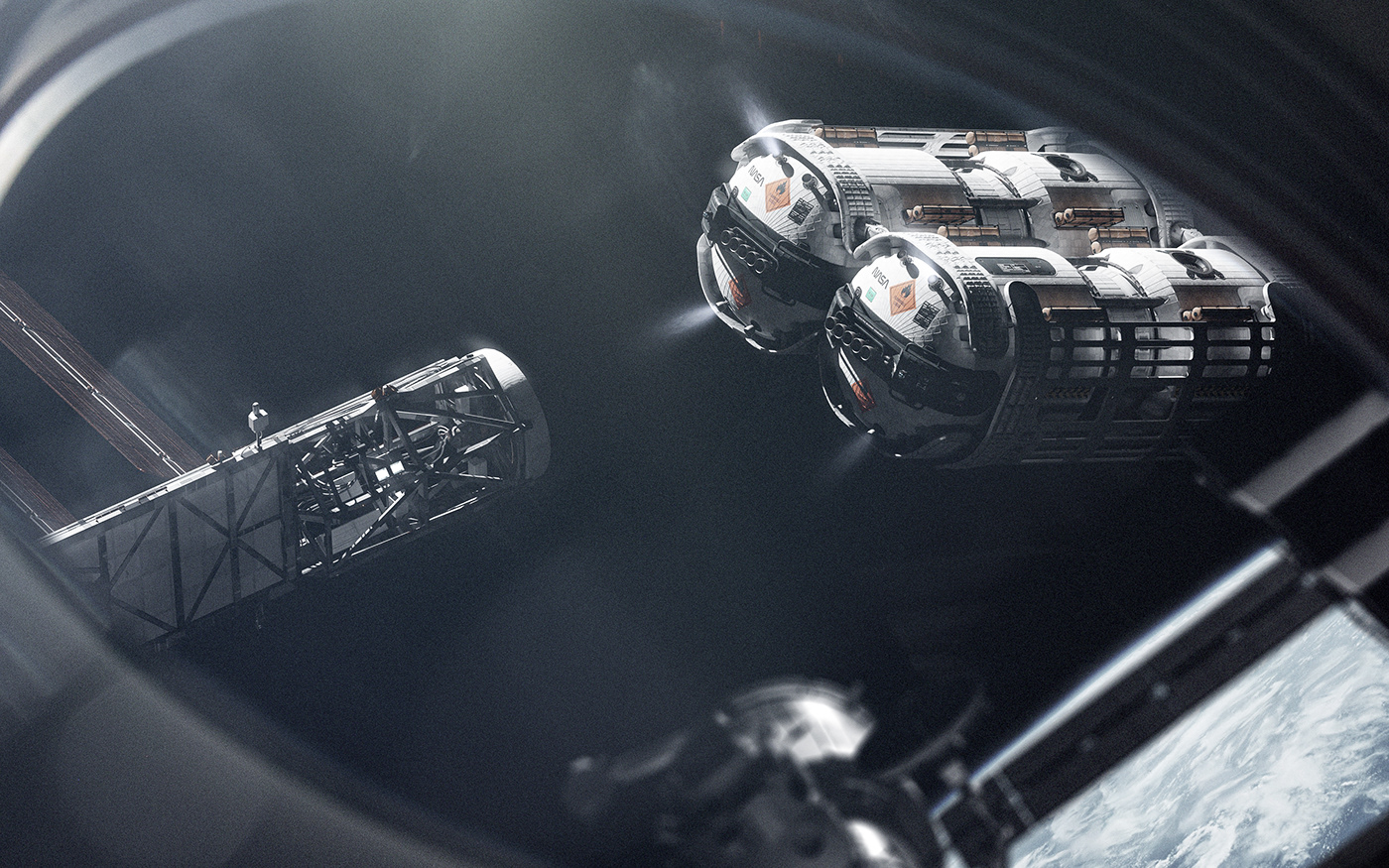 Tanker，science fiction，Space，carry，