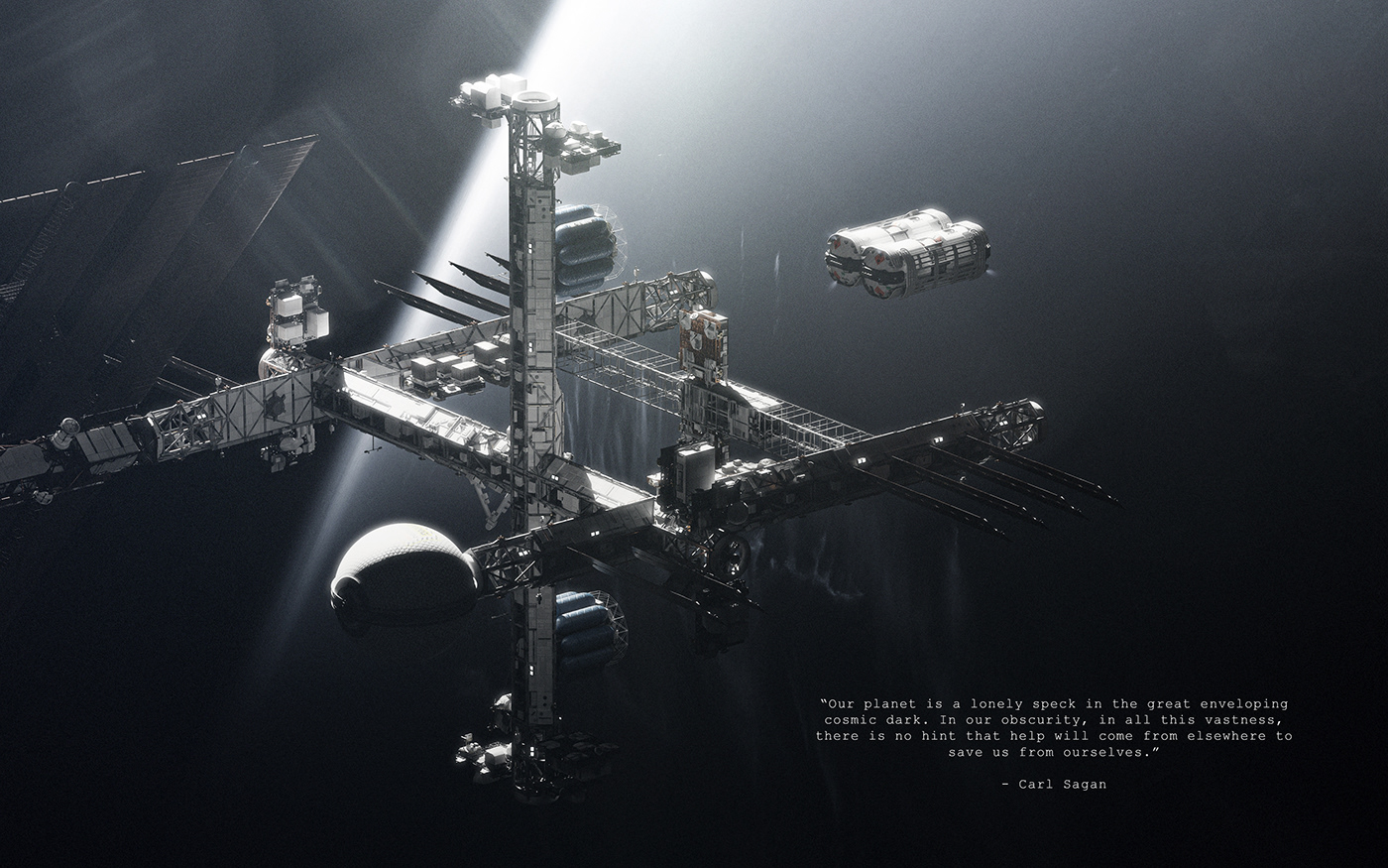 Tanker，science fiction，Space，carry，