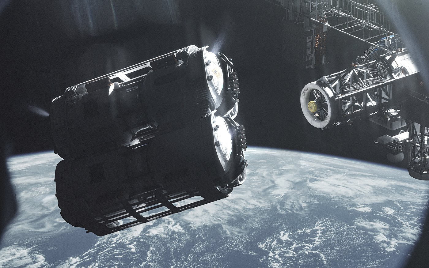 Tanker，science fiction，Space，carry，