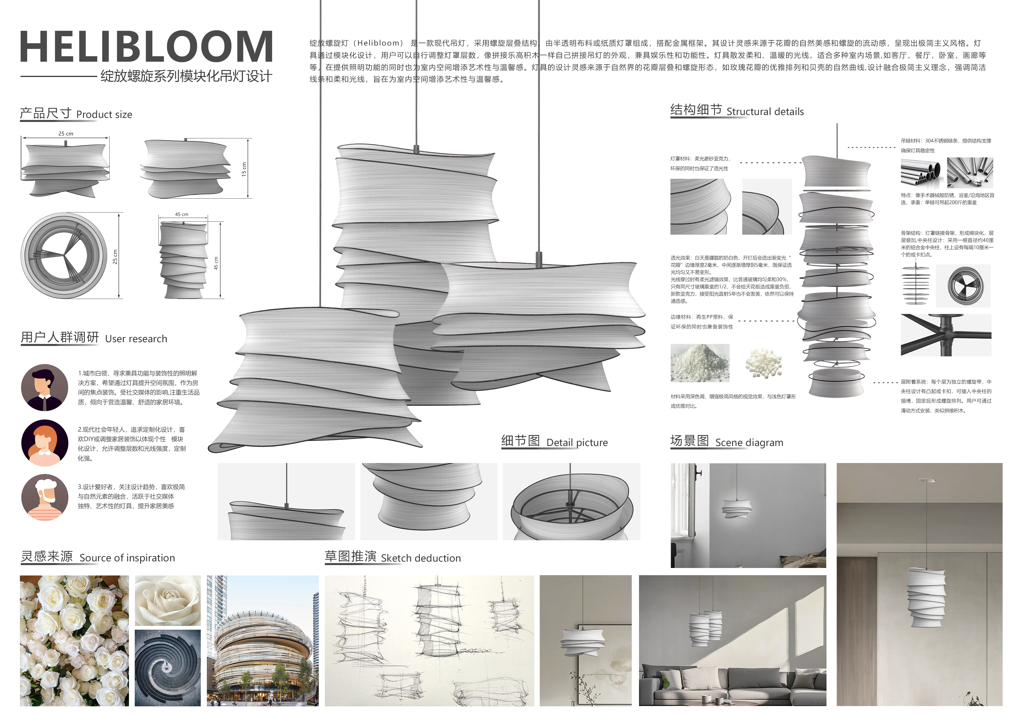 product design, chandelier design, lighting,，