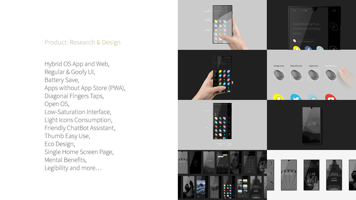 Eco friendly system，The back cover contains 100% organic elements，Friendly，mobile phone，