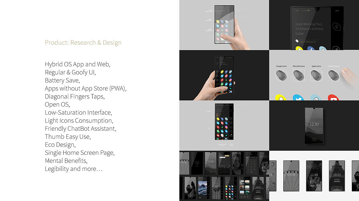 Eco friendly system，The back cover contains 100% organic elements，Friendly，mobile phone，
