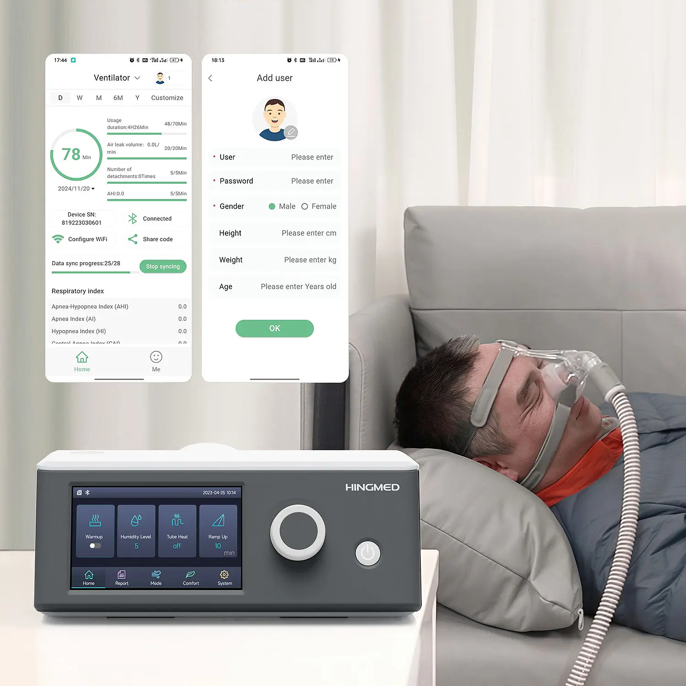 household，respirator，snore，Stop snoring，Humidification，