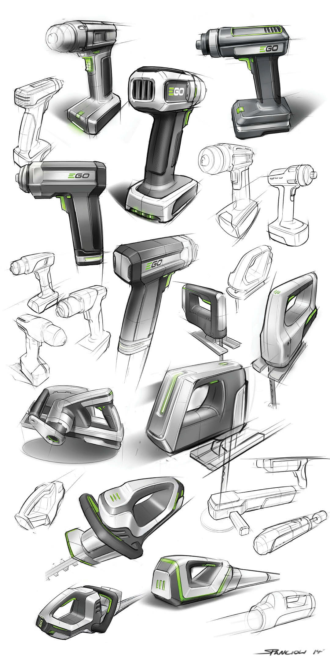 industrial design，tool，Hand drawn，design sketch，Electric，