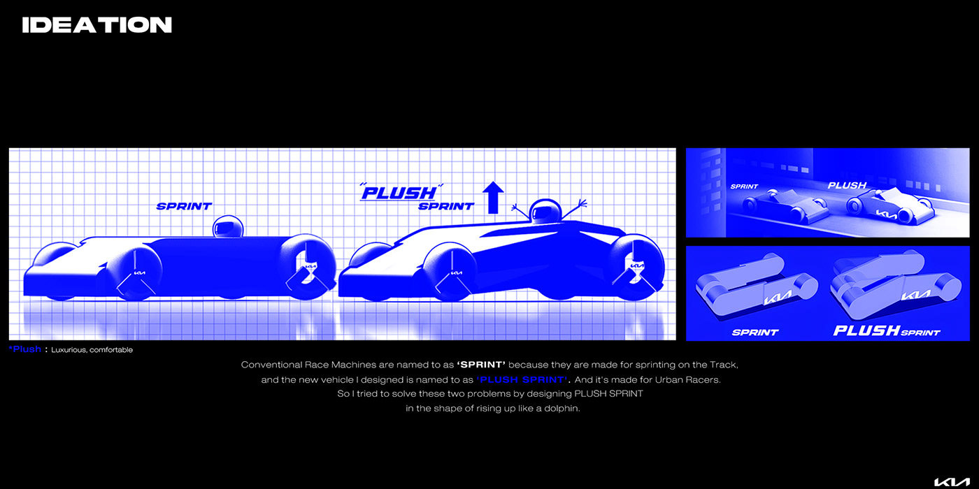KIA PULSE，Urban Racer，Graduation project，Compact two-seater，