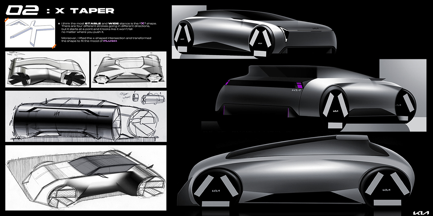 KIA PULSE，Urban Racer，Graduation project，Compact two-seater，