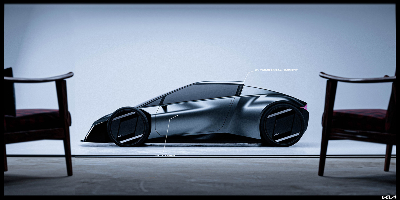 KIA PULSE，Urban Racer，Graduation project，Compact two-seater，