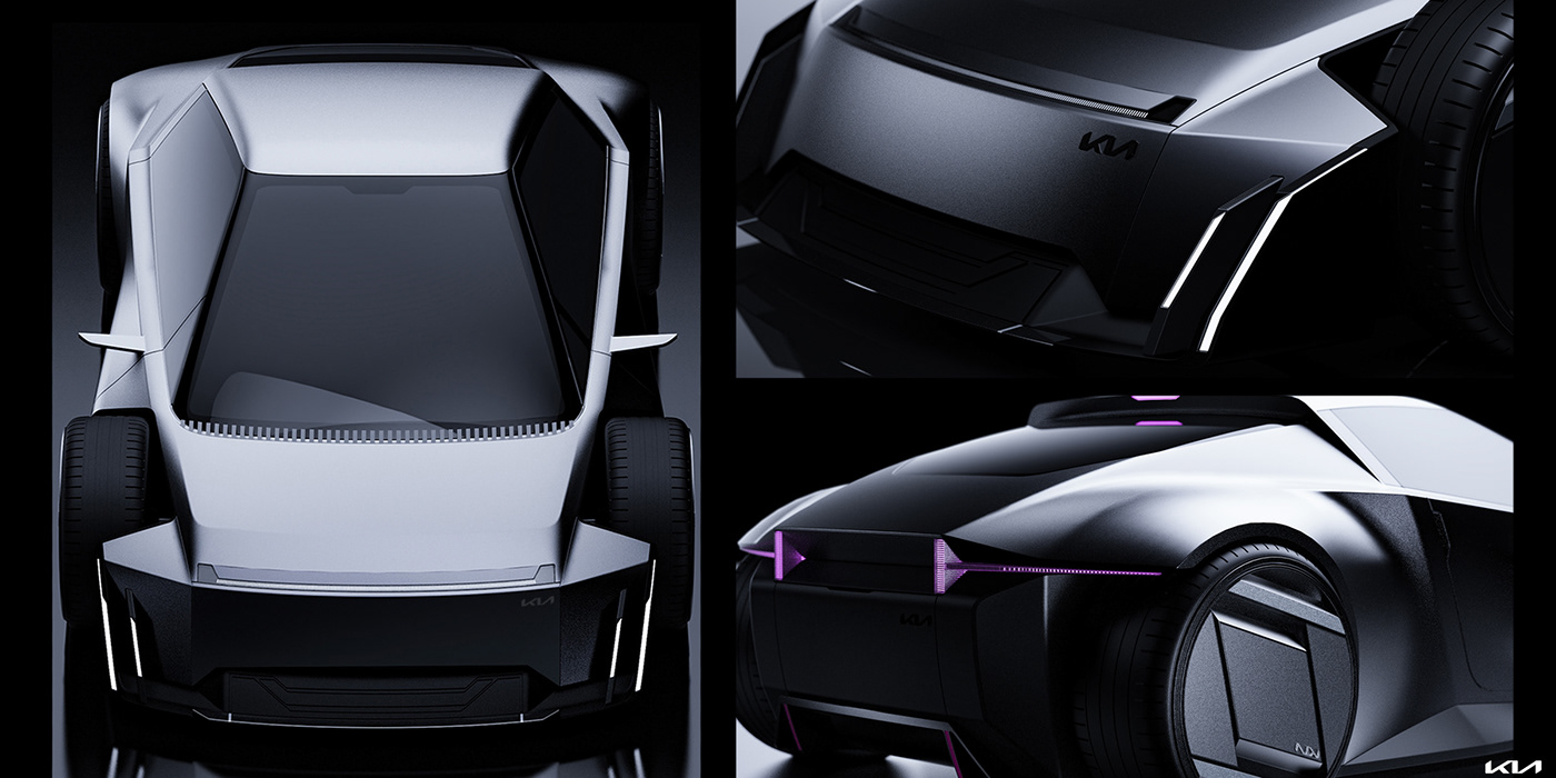 KIA PULSE，Urban Racer，Graduation project，Compact two-seater，