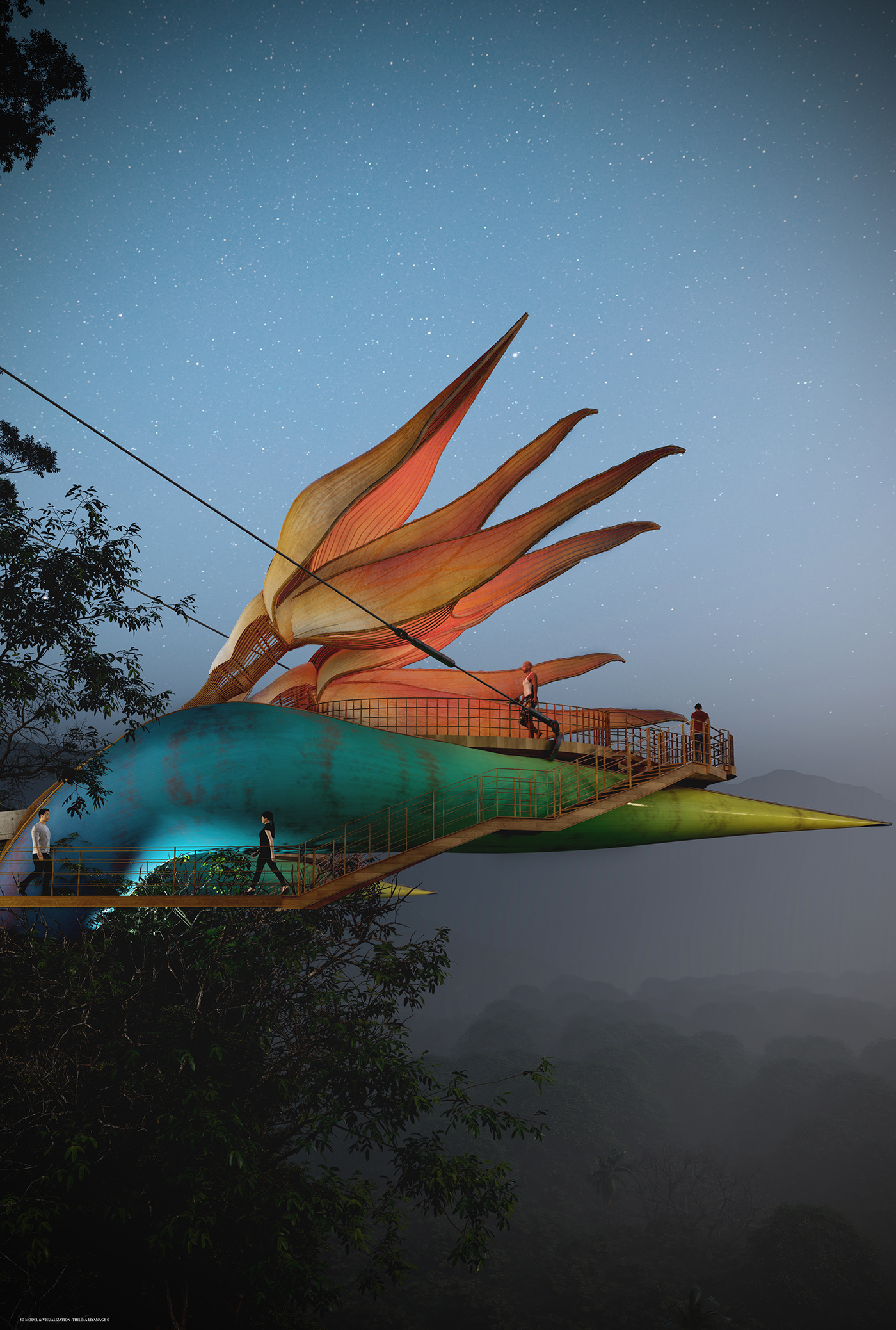 Viewing platform，Viewing experience，Hilltop，Observation，