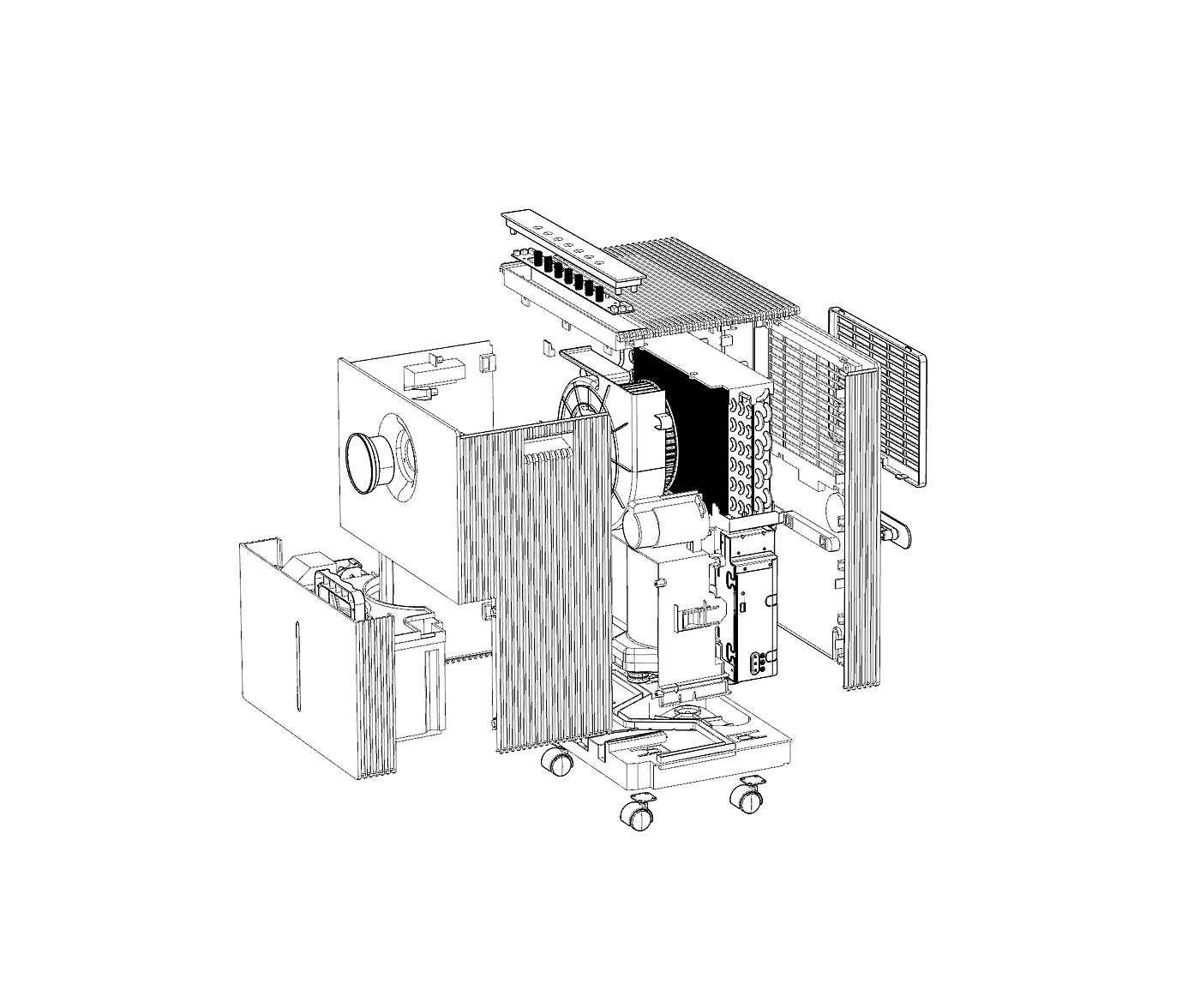 dehumidifier，Smart appliances，product design，industrial design，White products，