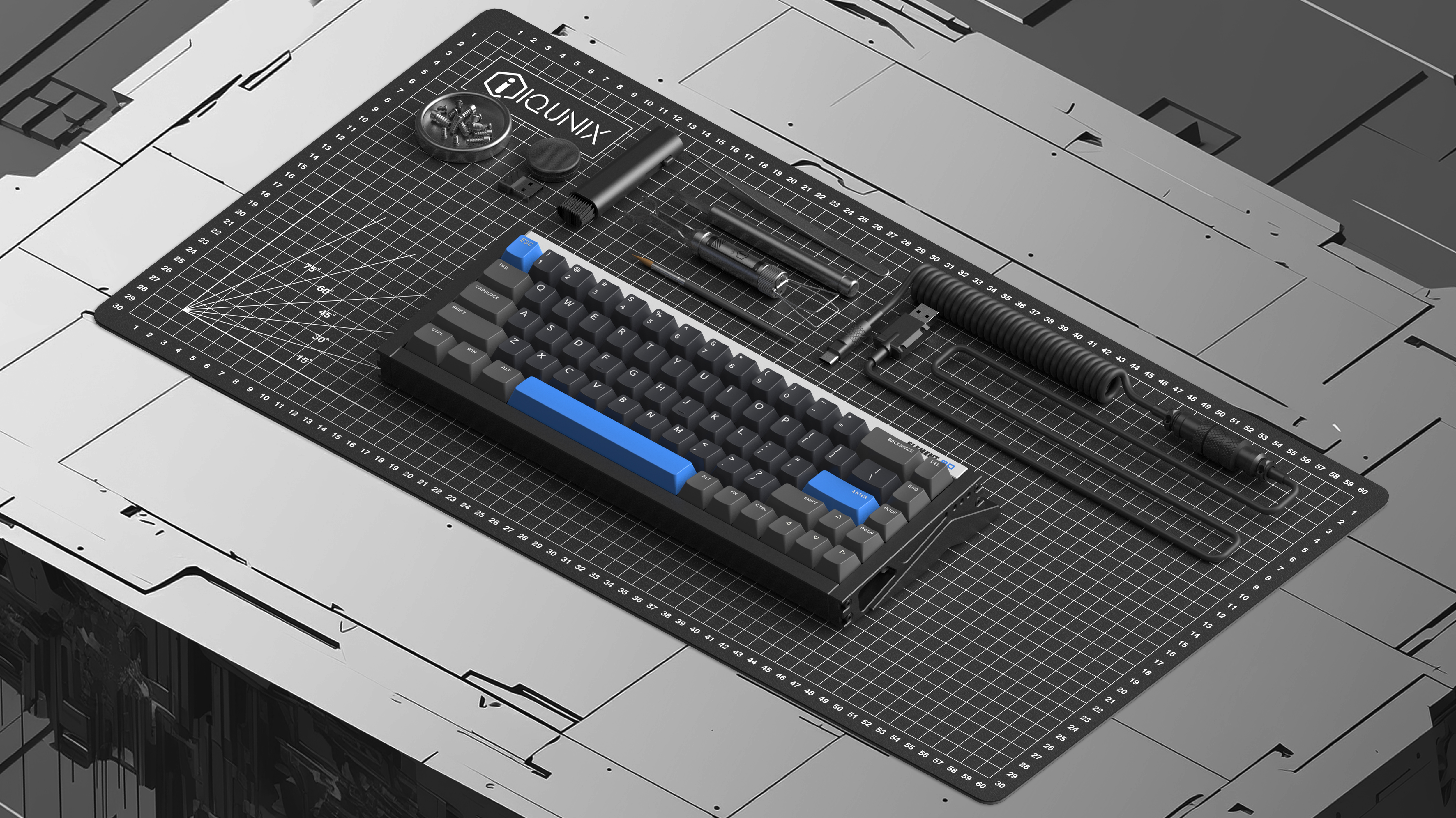 Magnetic axis keyboard，