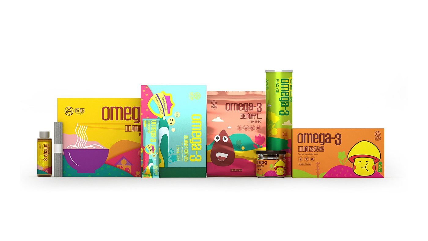 Packaging Design of Maternal and Infant Products，Flaxseed packaging design，FMCG Food Package Design，