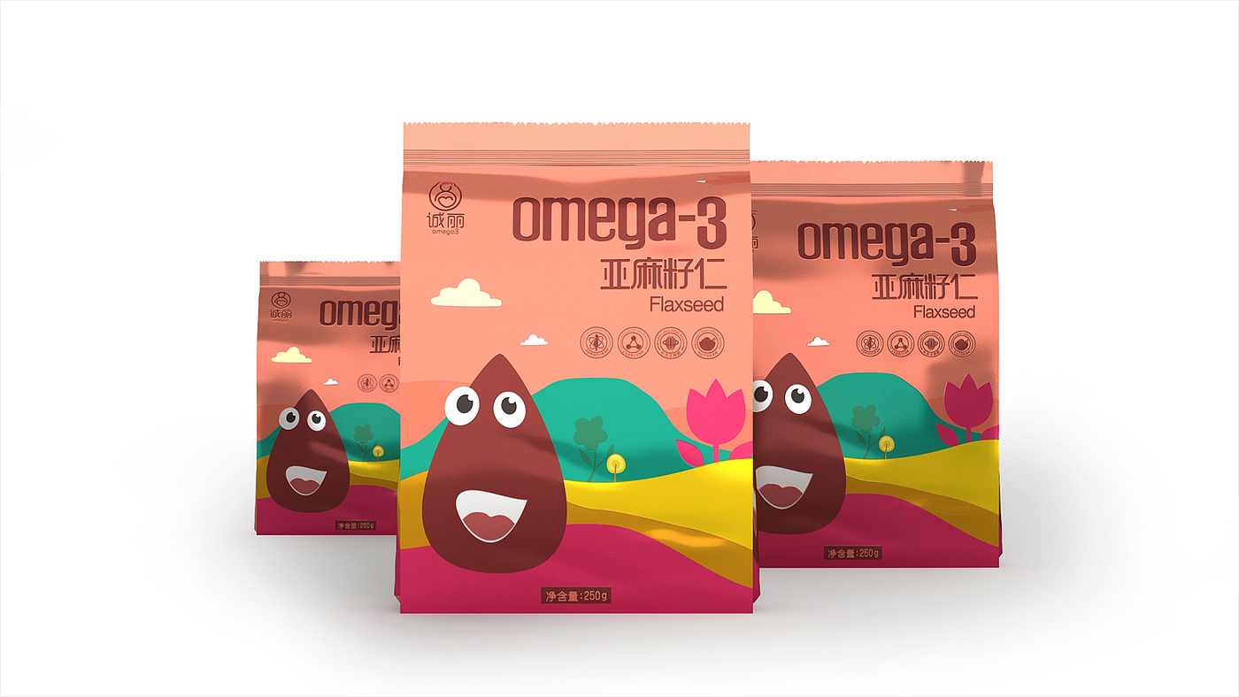 Packaging Design of Maternal and Infant Products，Flaxseed packaging design，FMCG Food Package Design，