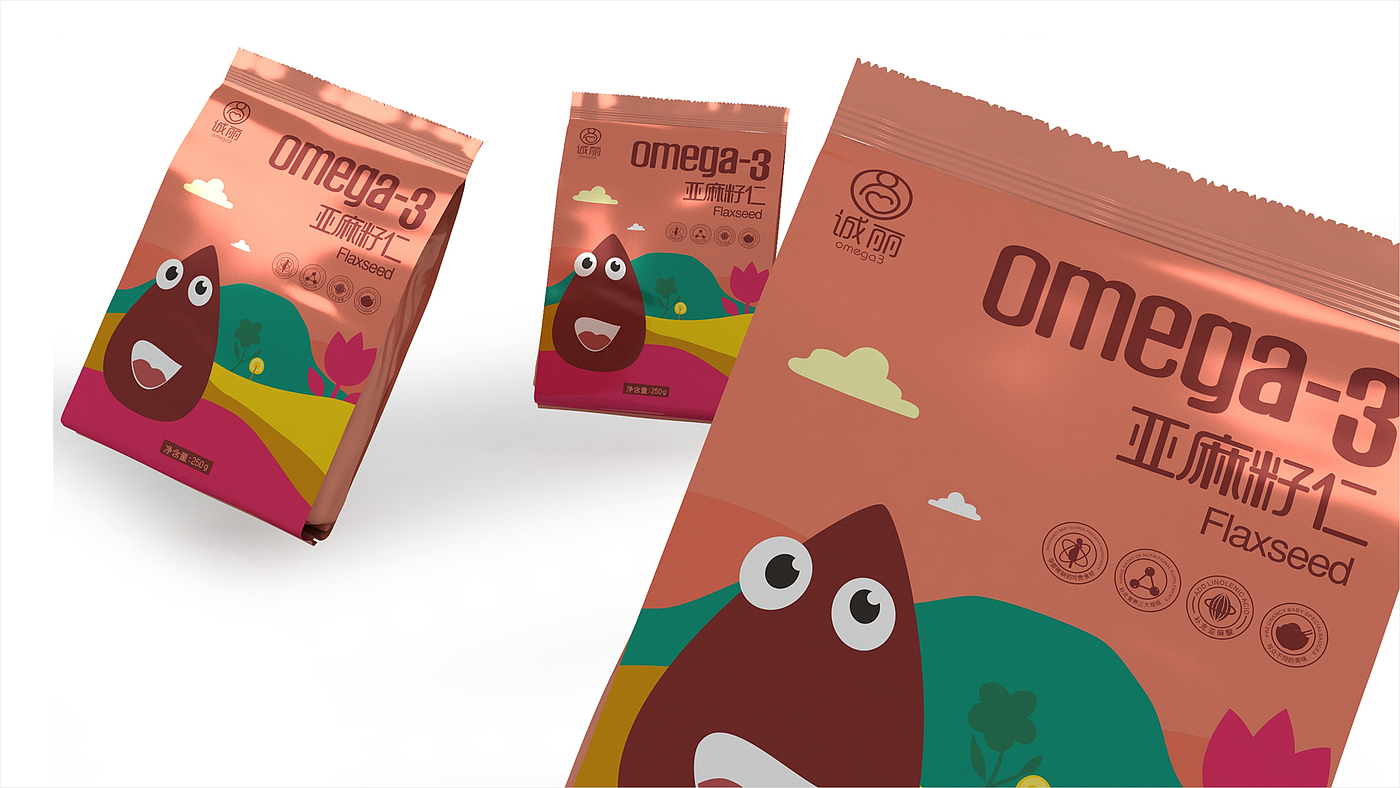 Packaging Design of Maternal and Infant Products，Flaxseed packaging design，FMCG Food Package Design，