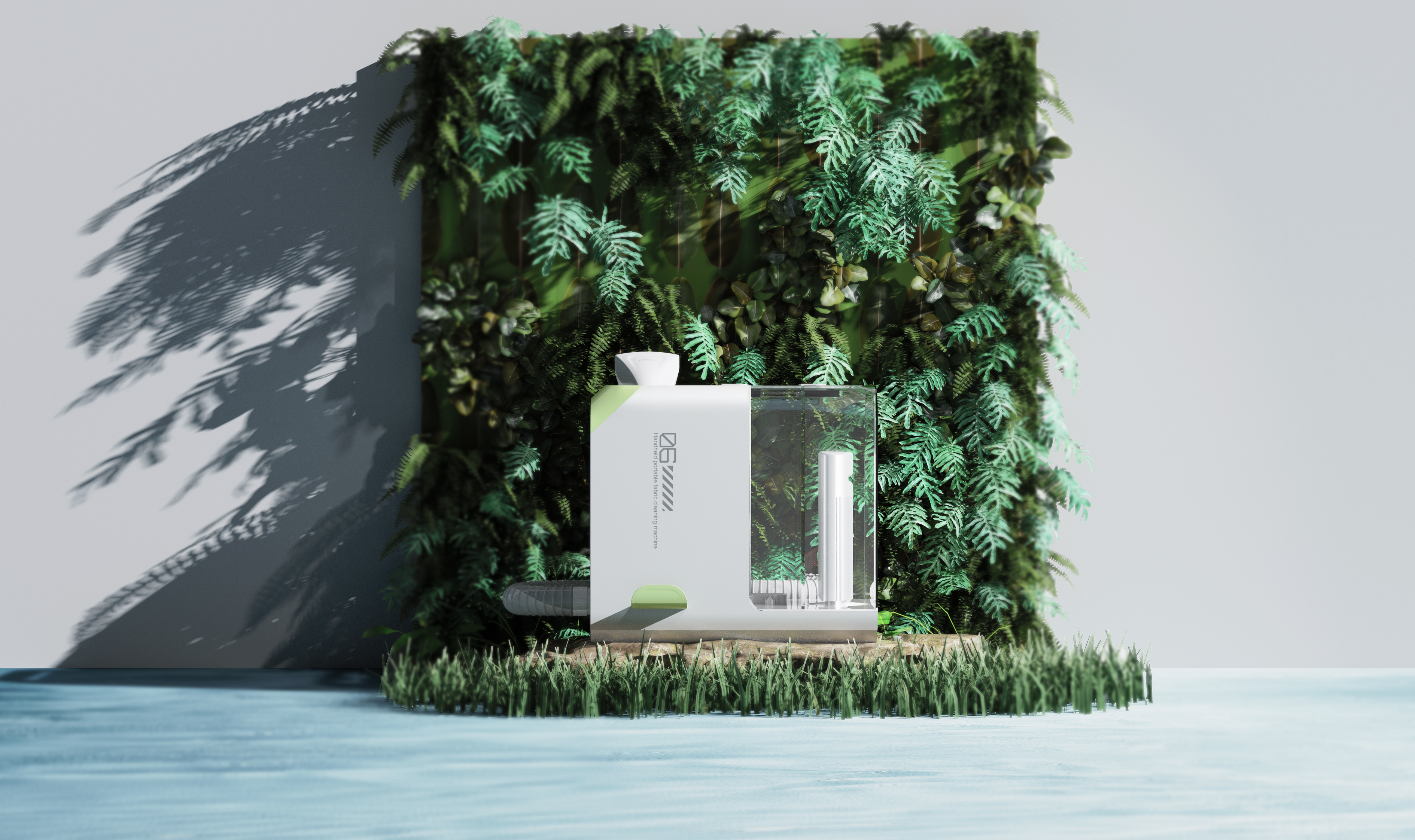 Fabric cleaning machine, brand design, home appliance design，