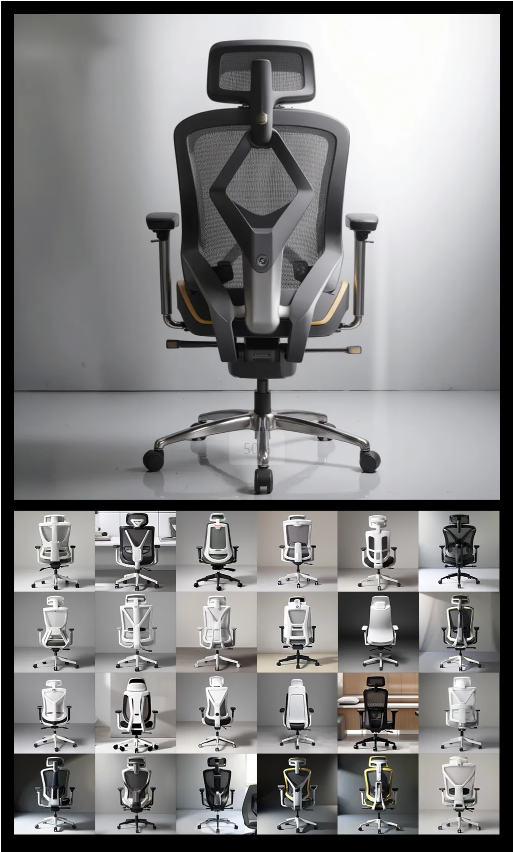 Ergonomics chair，AIGC，SD，General Model of Industrial Design，