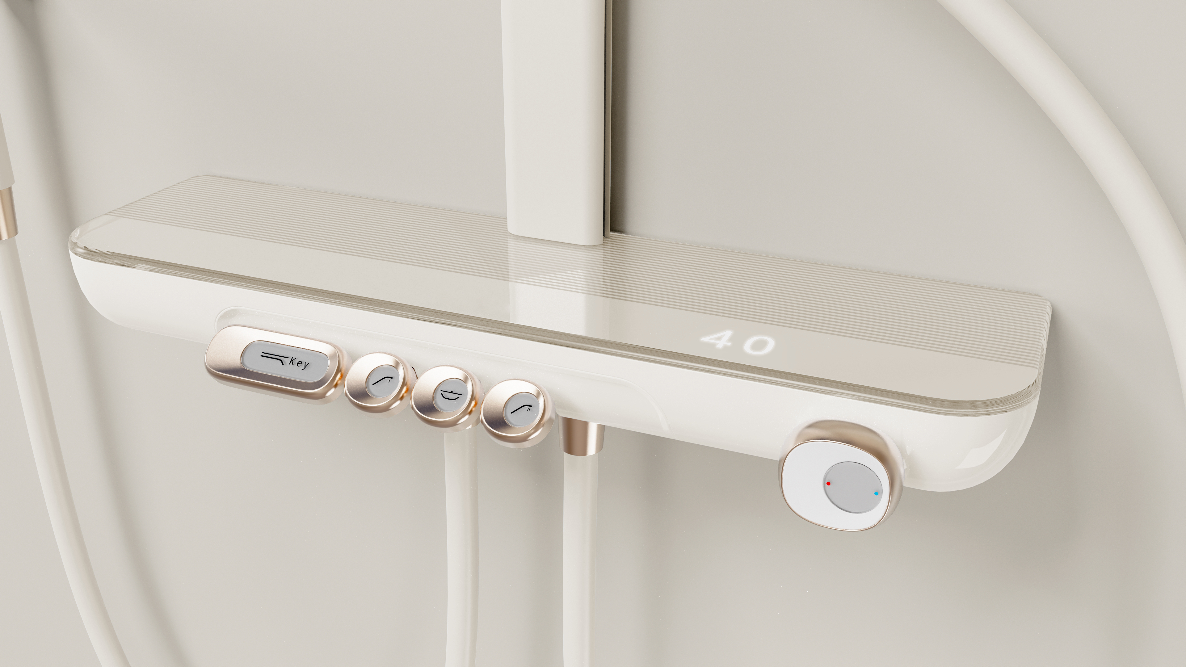 #Shower shower，# Bathroom Design，#Product design，# Design without borders，# Big shower，# interesting design，# Retro elements，# Retro Design，