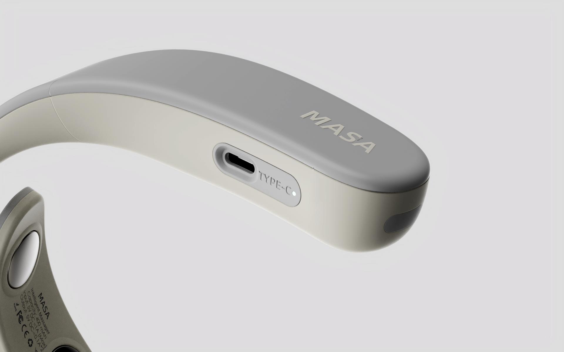 Massage apparatus，industrial design，product design，Great health，physiotherapy，artificial intelligence，wear，