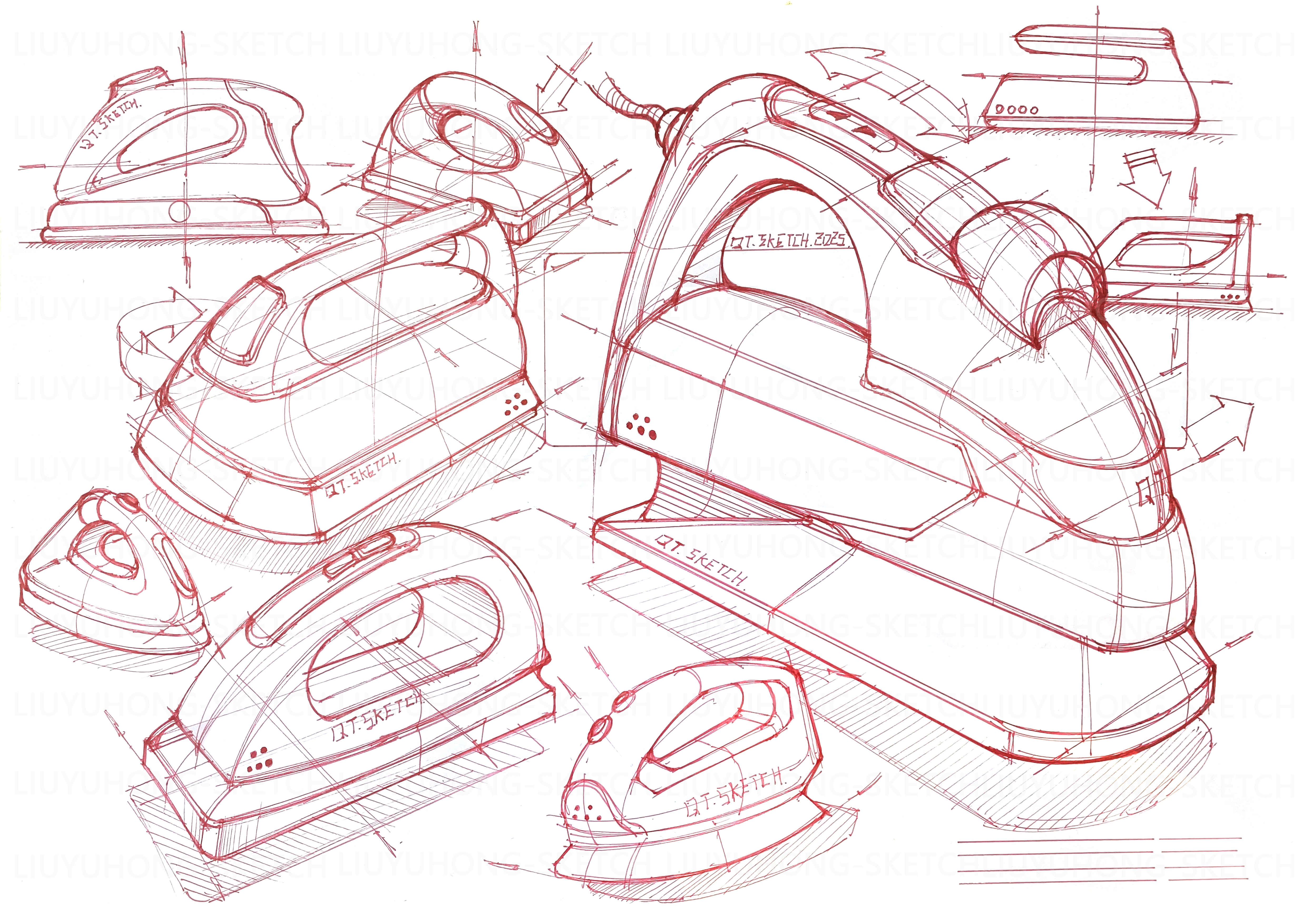 Product design hand-painted, industrial design hand-painted，